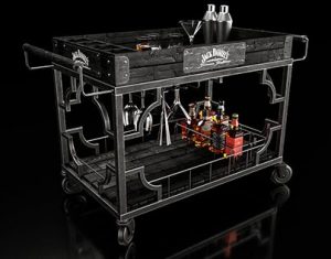 Jack Daniel’s Rolling Bar Cart