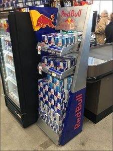 Red Bull Metal Floor Display