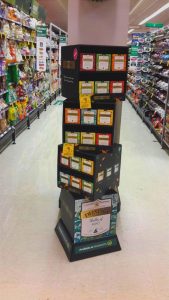 Twining Stacked Cube Corrugated Display