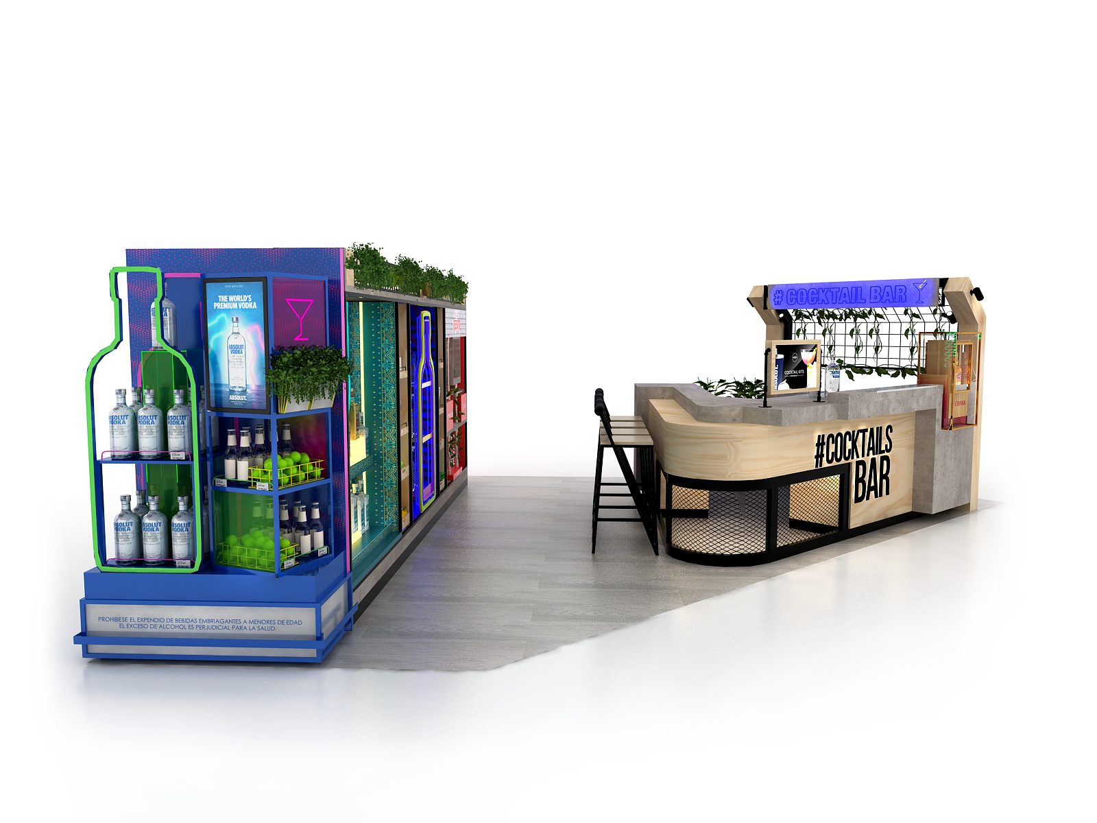 Absolut LED POP Display