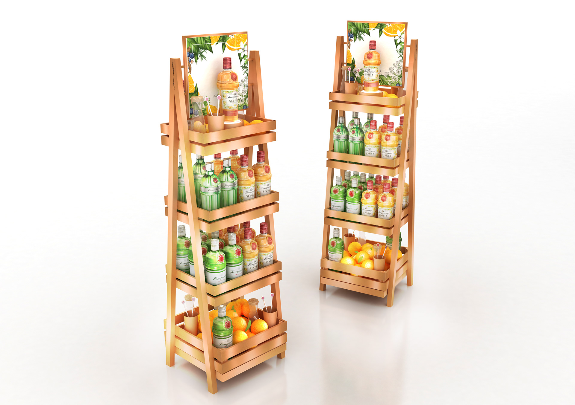 Tanqueray Wood Display
