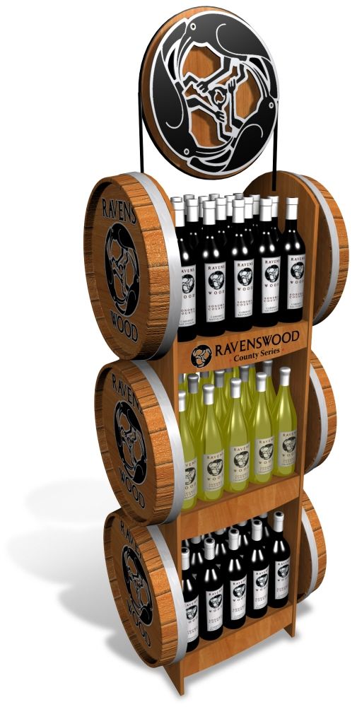 Ravenswood Wine Bottle Display