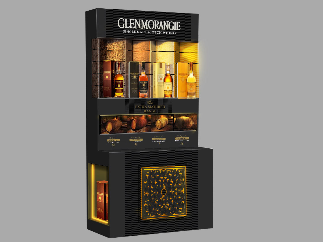 Glenmorangie LED Wood Display
