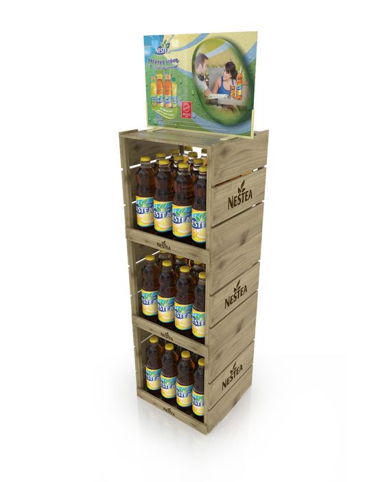 Nestea Crate Wood Display