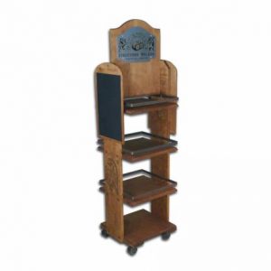 Rolling Wood Display