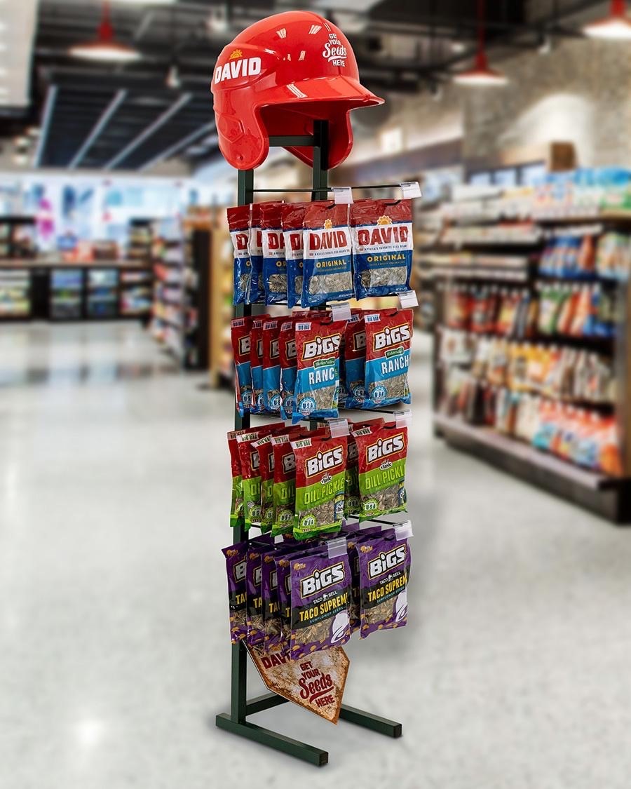 David Sunflower Seeds Metal Rack Display