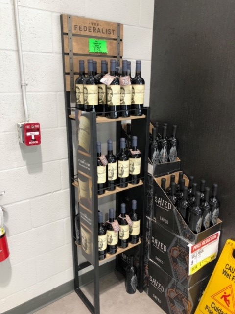 The Federalist Metal & Wood Display