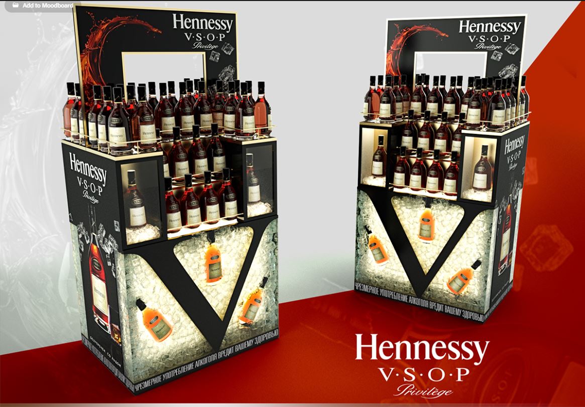 Hennessy Wood Display