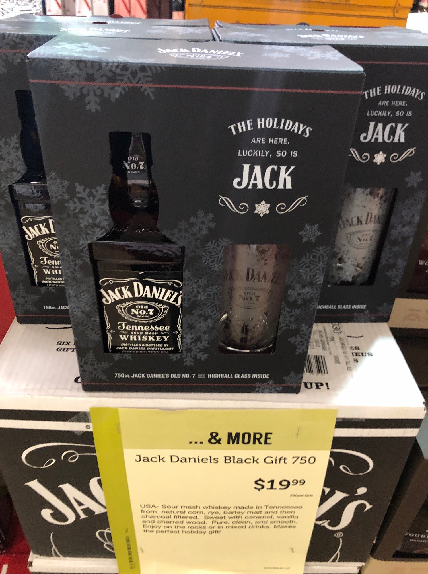 Jack Daniel’s Tennessee Sour Mash Whiskey Holiday VAP