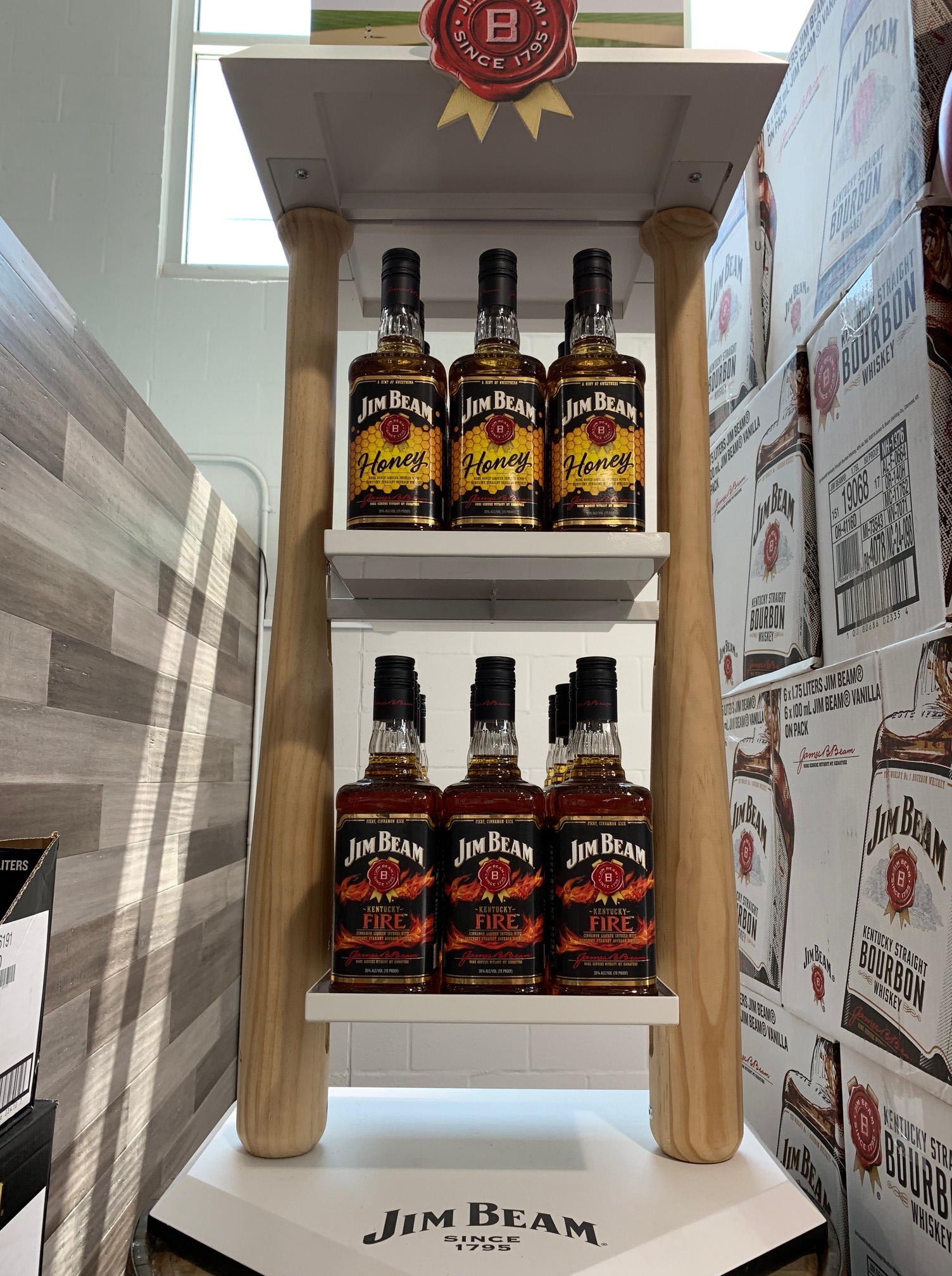 Jim Beam Baseball Inspired Display