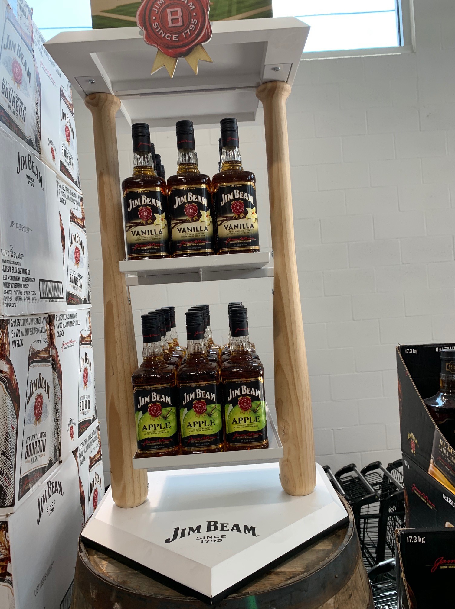 Jim Beam Baseball Inspired Display