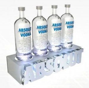 Absolut Vodka LED Bottle Display