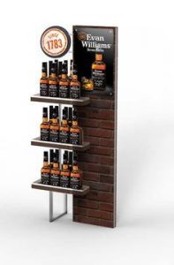 Evan Williams Metal Liquor Display