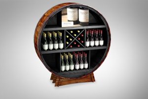 Custom Barrel Inspired Wine Display