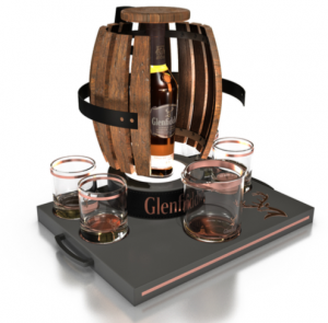 Glenfiddich Scotch Bottle Barrel Display