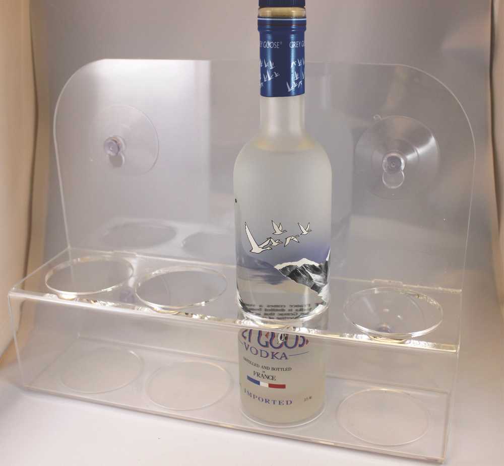 Grey Goose Acrylic Suction Cup Rack Display Enhancer
