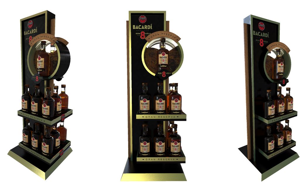 Bacardi Metal Display