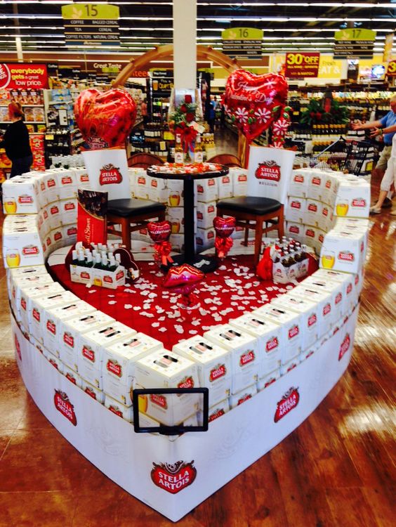 Stella Artois Valentines Day Mass Display