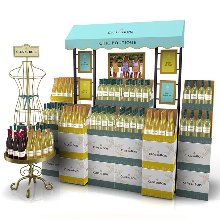 Clos Du Bois Wine Mass Display