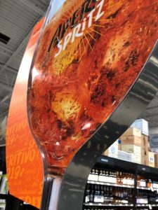 Aperol Wine Glass Metal Pole Topper