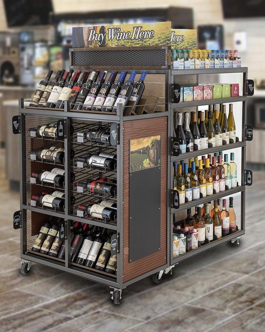 Wine Rack Metal Display