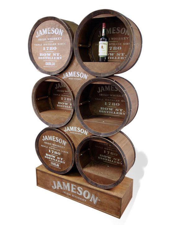 Jameson Irish Whiskey Wood Barrel Display