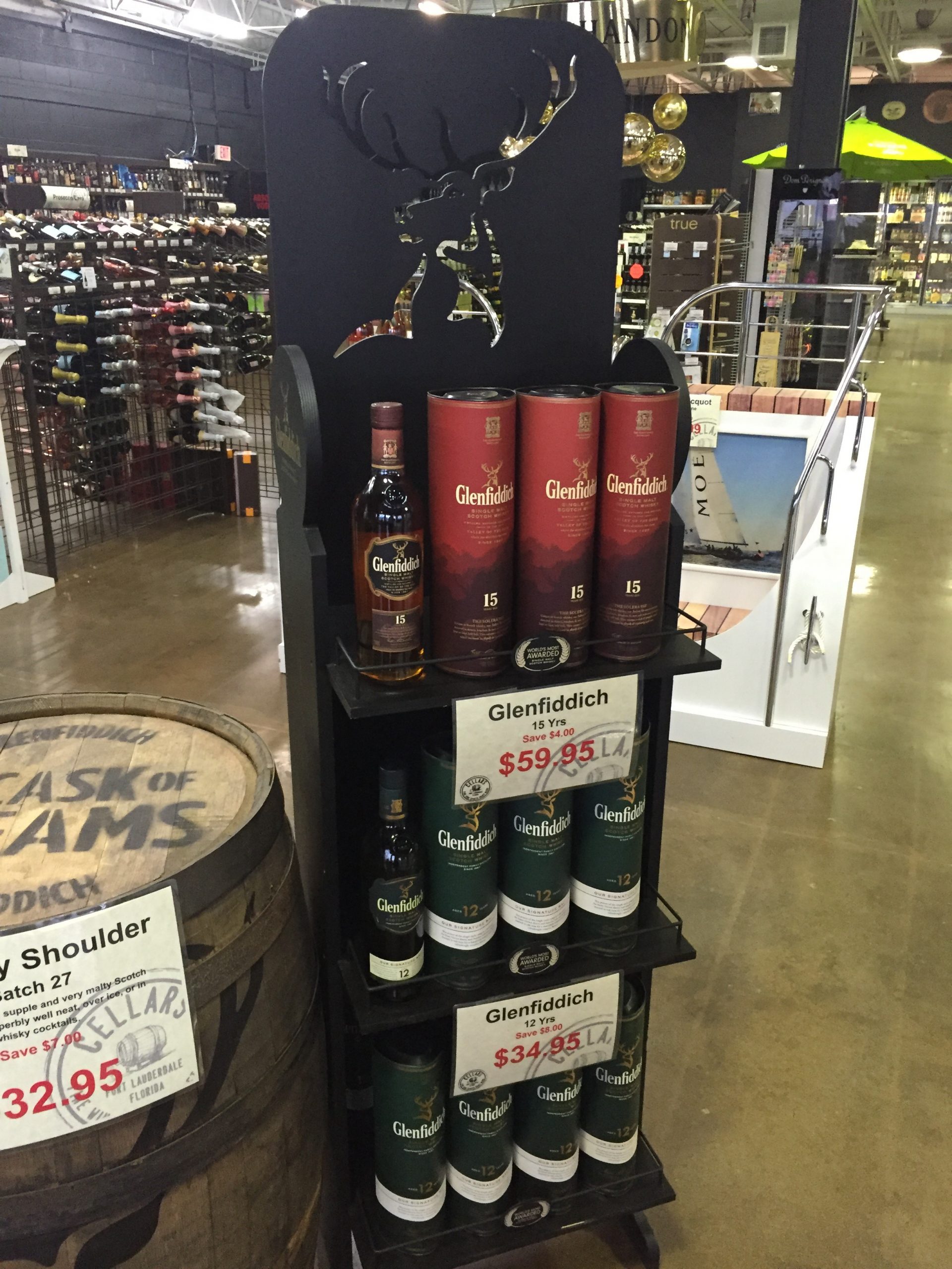 Glenfiddich Wood Floor Display