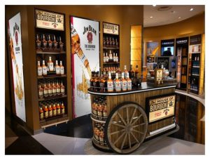 Jim Beam Wood Store Display