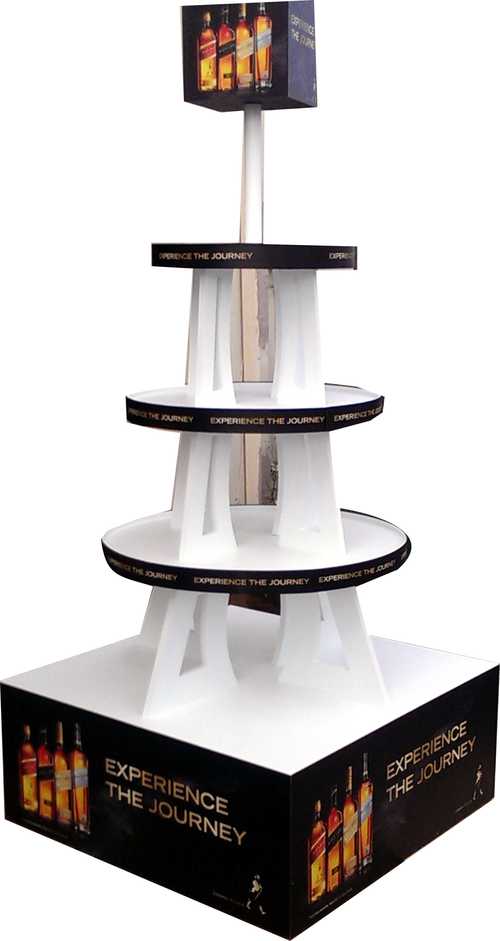 Plastic Tiered Display