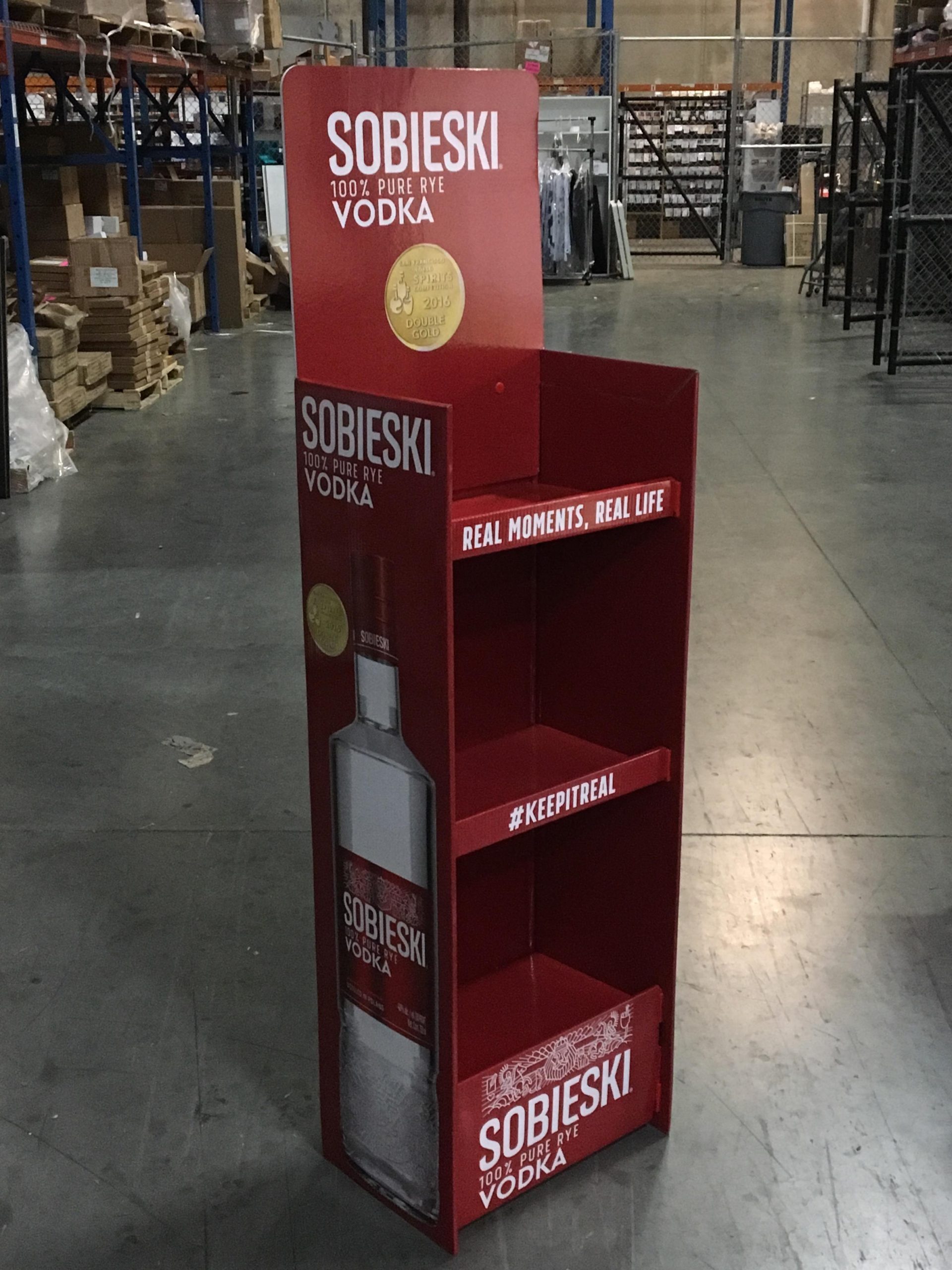 Vodka Corrugated Display