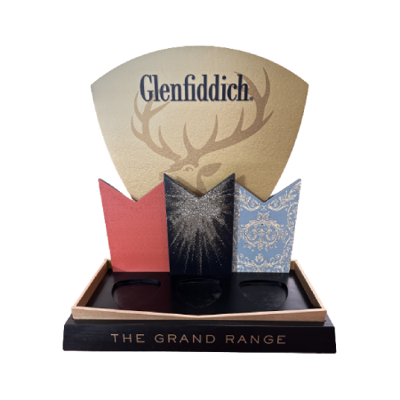 Glenfiddich Whisky Custom Wood Bottle Glorifier
